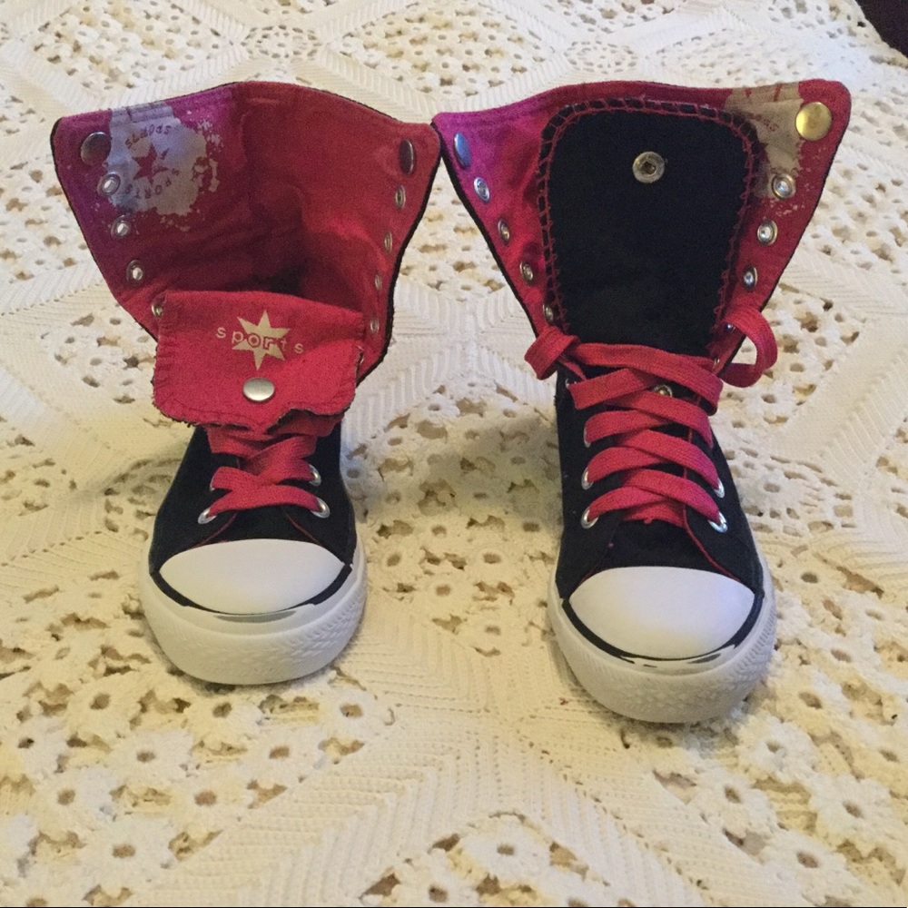 Girls High Top Sneakers
